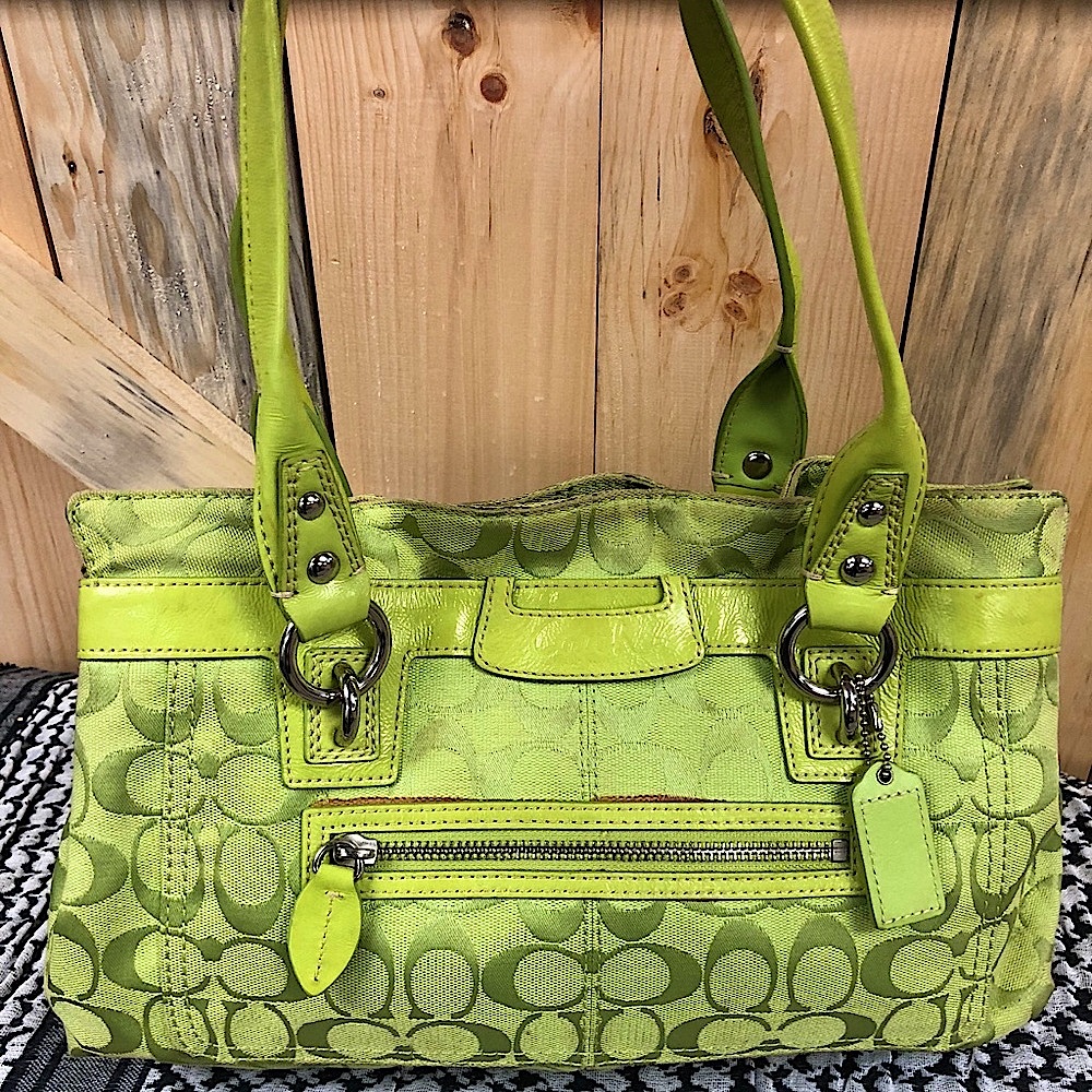 Lime Green Coach Bag